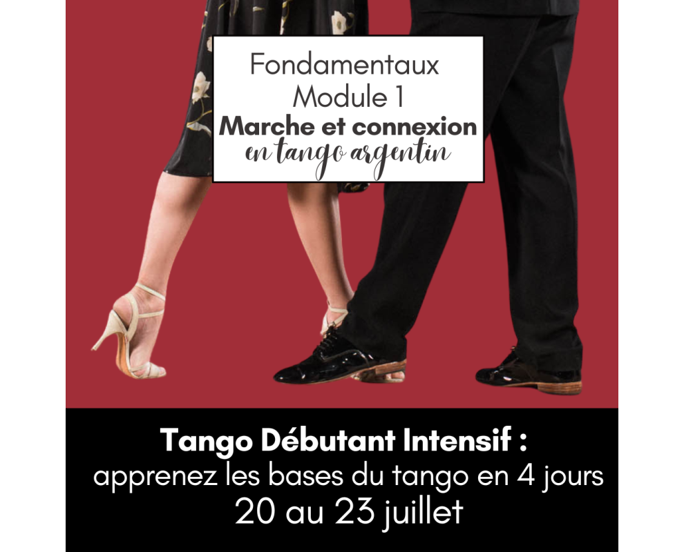Tango Débutant Intensif : apprenez les bases en 4 jours – 20 au 23 juillet Tango Débutant Intensif : apprenez les bases en 4 jours – 20 au 23 juillet